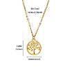 Brass Tree of Life Pendant Necklaces for Women WGFA3A6-03-1