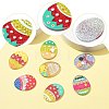 14Pcs 7 Styles Easter Egg Bunny Acrylic Pendants FIND-CJ0001-70-3