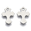 Non-Tarnish 201 Stainless Steel Tiny Cross Charms STAS-R116-090-2