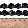 Natural Black Agate(Dyed & Heated) Beads Strands G-Q608-11A-5