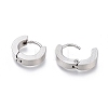 304 Stainless Steel Huggie Hoop Earrings LS-EJEW-O087-09E-P-2