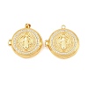Religion Brass Locket Pendants KK-D232-19G-02-1