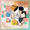   4Pcs 4 Style PU Leather Knitting Crochet Bags Nail Bottom Shaper Pad DIY-PH0009-50-6