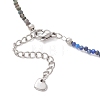 2MM Natural & Synthetic Mixed Gemstone Gradient Color Faceted Round Beaded Necklaces for Women NJEW-JN05865-03-5