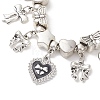 European Style Alloy & Brass Charm Bracelets BJEW-JB13264-3