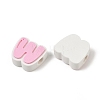 Plastic European Beads PL-CBA02CB-01W-2