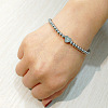 304 Stainless Steel Beads Stretch Bracelets for Women FS-WGC4F34-19-2