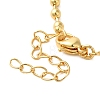 Real 18K Gold Plated Brass Pave Shell Ball Chain Locket Pendant Necklaces for Women NJEW-K381-02D-G-3