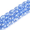 Electroplate Glass Beads Strands LS-EGLA-R008-11x8mm-6-1