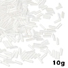 10G Transparent Colours Rainbow Glass Bugle Beads GLAA-YW0004-56C-1