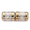 Electroplate Glass Beads EGLA-N026-02A-C02-1
