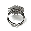 Sun 304 Stainless Steel Open Cuff Rings STAS-Z060-08P-06-3