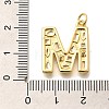 Brass Micro Pave Clear Cubic Zirconia Pendants KK-G521-01G-M-3