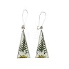 Print Alloy & Epoxy Leverback Earrings FS-WG26850-01-4