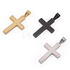 1Pc Brushed 304 Stainless Steel Pendants STAS-TADJ0001-07G-3