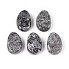 Natural Map Stone Pendants G-N349-08C-1