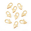 8Pcs Brass Heart Lobster Claw Clasps KK-TA0002-71-2