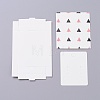 Kraft Paper Boxes and Earring Jewelry Display Cards X-CON-L015-A02-1