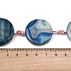 Natural Banded Agate Coin Beads Strands GG-CBAE0EB-06D-4