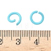 Spray Painted Iron Open Jump Rings IFIN-F149-F15-3