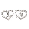 304 Stainless Steel Wire Wrap Hoop Earrings for Women EJEW-M224-04P-2