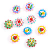 10Pcs 5 Styles Baking Paint Glass Enamel Beads LAMP-TA0002-50B-3