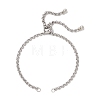 3Pcs 3 Styles 304 Stainless Steel Rolo Chain Slider Bracelet Making AJEW-JB01503-3