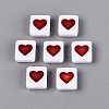 Opaque Acrylic Enamel Beads SACR-Q001-19B-2