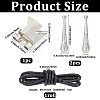 DIY Flower Bolo Tie Making Kit DIY-GF0014-25A-2
