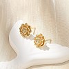 Brass Stud Earrings EJEW-Q014-32G-1