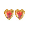 304 Stainless Steel Enamel Stud Earrings WGB06E4-01-2