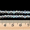 Electroplate Transparent Glass Beads EGLA-B013-02A-AB19-4