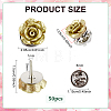 50Pcs Brass Brooches JEWB-PH01303-2