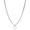 1Pc 304 Stainless Steel Letter Pendant Necklaces NJEW-LP0001-33D-P-1