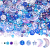 Mixed Styles Transparent Glass Beads GLAA-SC0002-17D-1