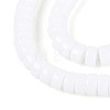 Opaque Solid Color Glass Beads Strands GLAA-N026-3x6mm-02-3