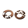 Epoxy Resin & Walnut Wood Pendants RESI-T057-09E-2