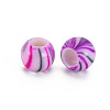 Opaque Acrylic European Beads MACR-S308-07A-3