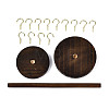 Flat Round Wooden Eyeglasses Organizer Holder ODIS-T002-01B-01-2
