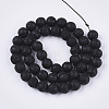 Spray Painted Natural Lava Rock Beads Strands LS-G-N0324-B-01-2