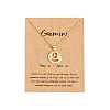 Brass Micro Pave Clear Cubic Zirconia Flat Round Constellation Pendant Necklaces PW-WGC3E00-05-1