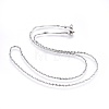 Non-Tarnish 304 Stainless Steel Singapore Chain Necklaces LS-NJEW-F248-14A-P-1