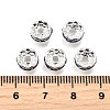 Brass Grade A Rhinestone Spacer Beads RSB038NF-14-4
