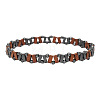 Synthetic Non-magnetic Hematite Beaded Stretch Bracelets for Men WG36233-02-5