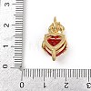 Brass Glass Pendants X-KK-R226-03G-02-3