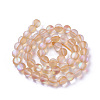 Synthetic Moonstone Beads Strands G-F142-10mm-13-2