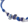 5Pcs Natural Mixed Stone Chips Braided Bead Bracelet Sets BJEW-JB09869-02-3