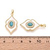 Synthetic Turquoise with Shell Pendants KK-N287-12G-02-3