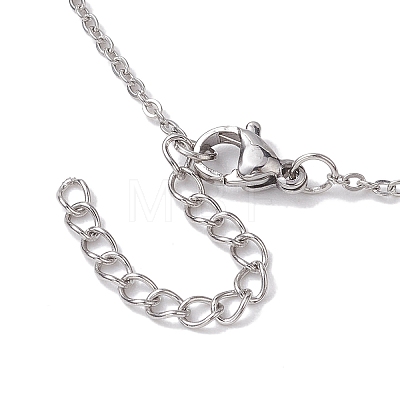 304 Stainless Steel Cable China Necklaces NJEW-JN04868-02-1