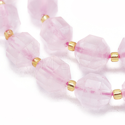 Natural Rose Quartz Beads Strands G-K303-A03-10mm-1